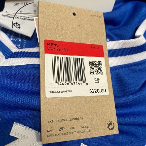 Nike Dri-FIT Elite Duke Zion Williamson Basketball Jersey CN3022-480 size L (b) - Picture 12 of 12